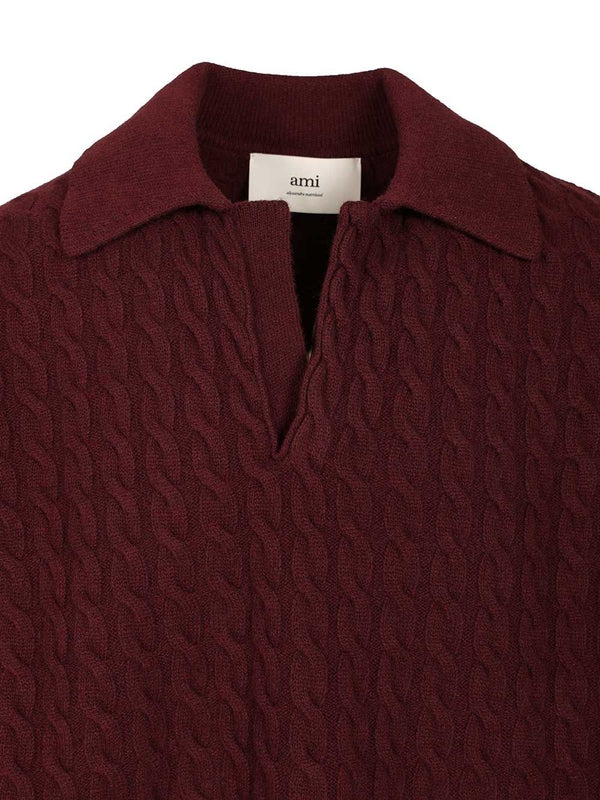 Ami Burgundy Knitted - Image 4