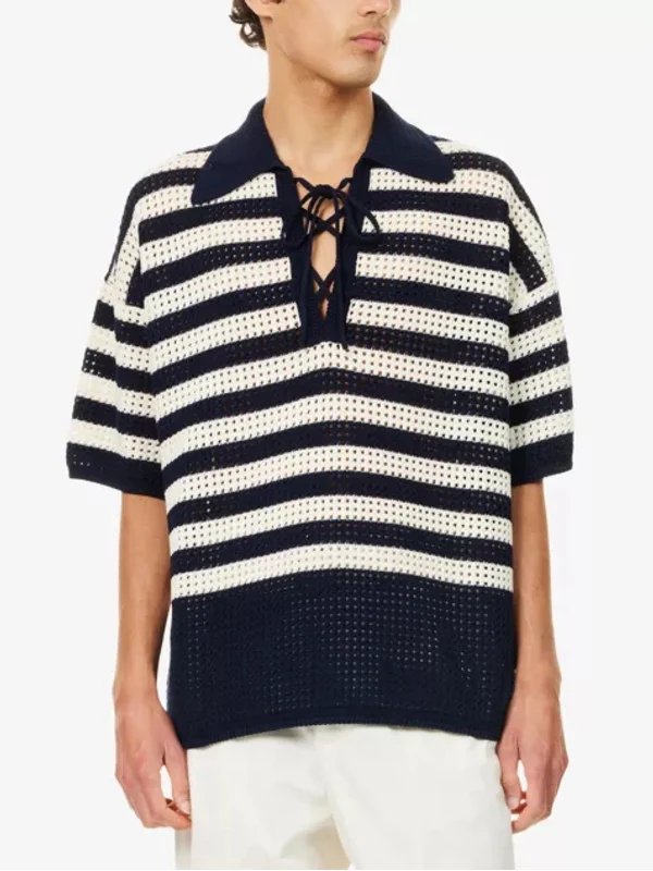 Gucci Navy Polo Shirts - Image 2