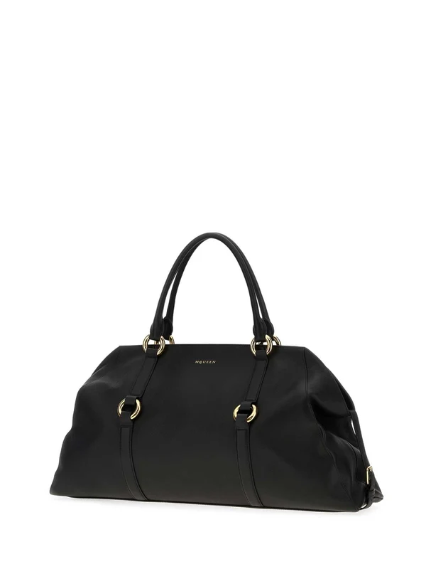 Alexander Mcqueen Black Boston Bags - Image 2