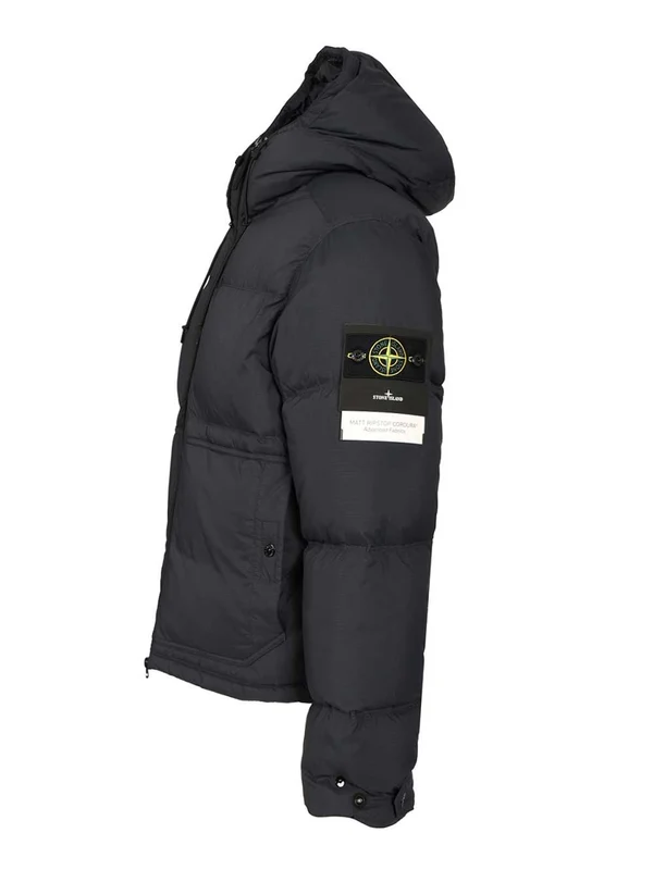 Stone Island Cordura Ripstop Nylon Navy Down Jacket - Image 3