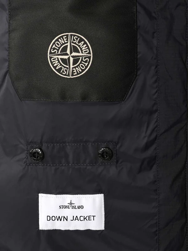 Stone Island Cordura Ripstop Nylon Navy Down Jacket - Image 5