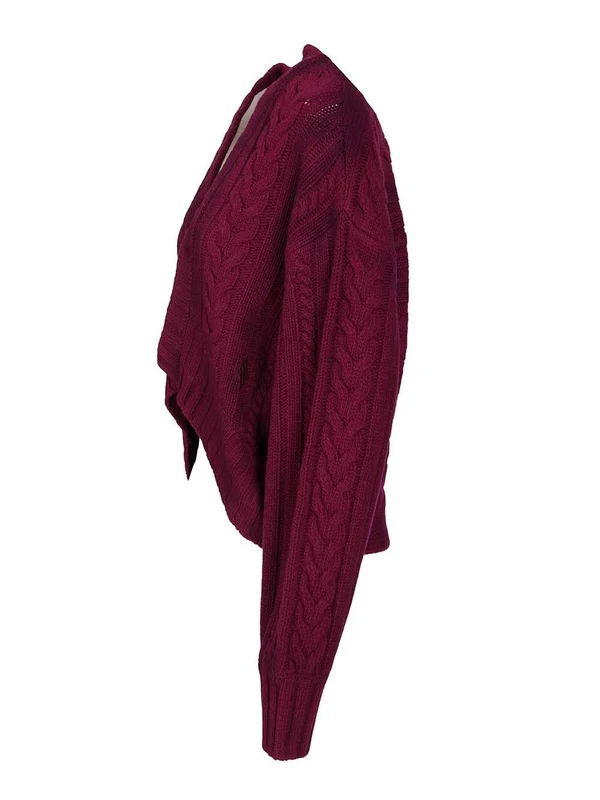 The Attico Burgundy Cardigans - Image 3