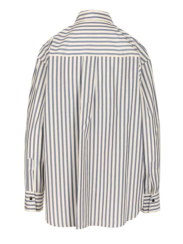 Forte_Forte Blue Striped Shirts & Blouses - Image 2