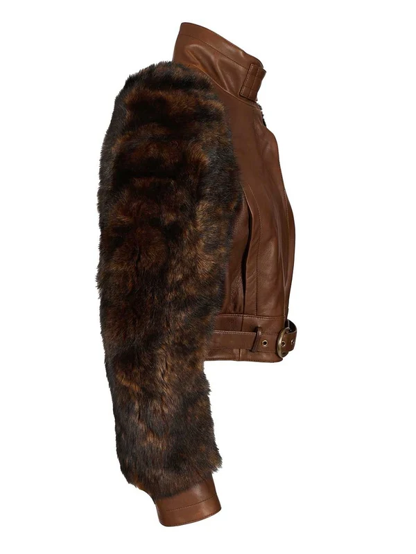 Chloe Brown Fur & Shearling - Image 3