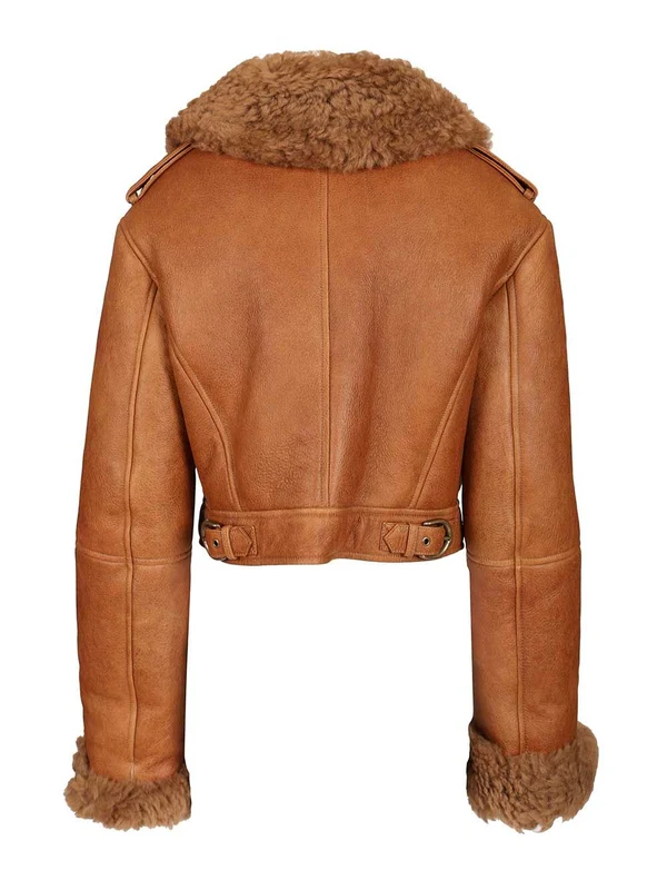 Chloe Orange Fur & Shearling - Image 2
