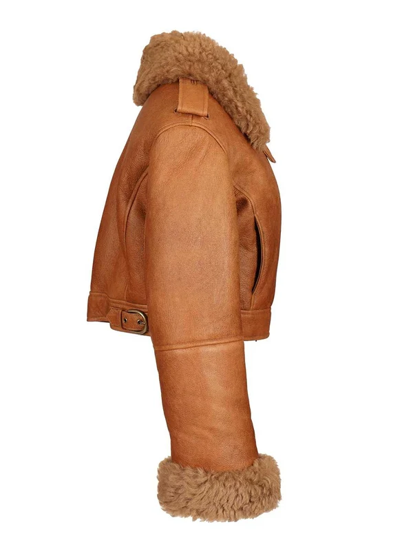 Chloe Orange Fur & Shearling - Image 3