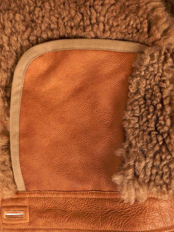 Chloe Orange Fur & Shearling - Image 5