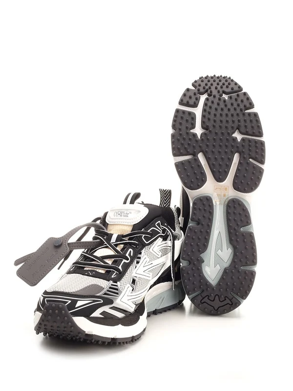 Off-White Black Grey Low Top Sneakers - Image 5
