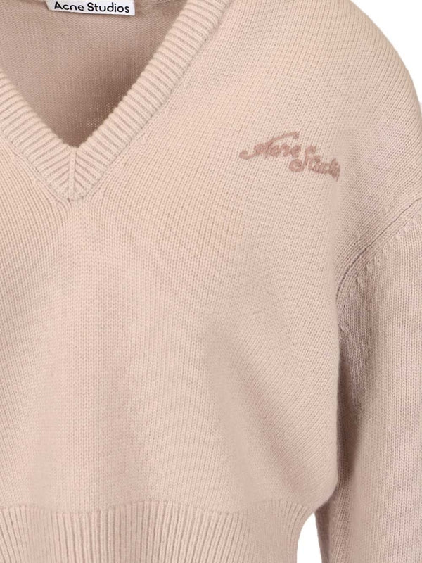 Acne Studios V-Neck Wool Knit - Image 3