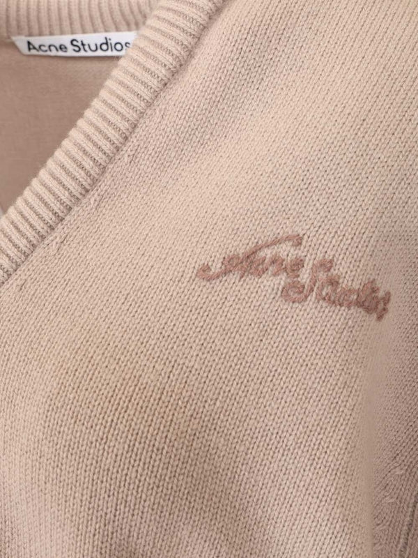 Acne Studios V-Neck Wool Knit - Image 4