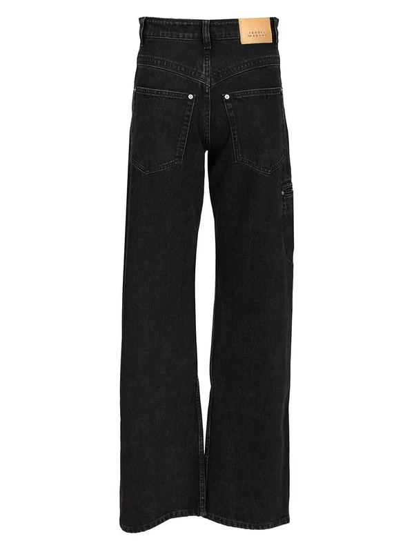 Isabel Marant Black Denim Pants - Image 2