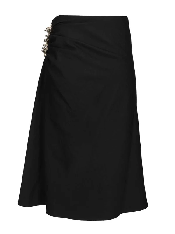 Dries Van Noten Navy Skirts - Image 2