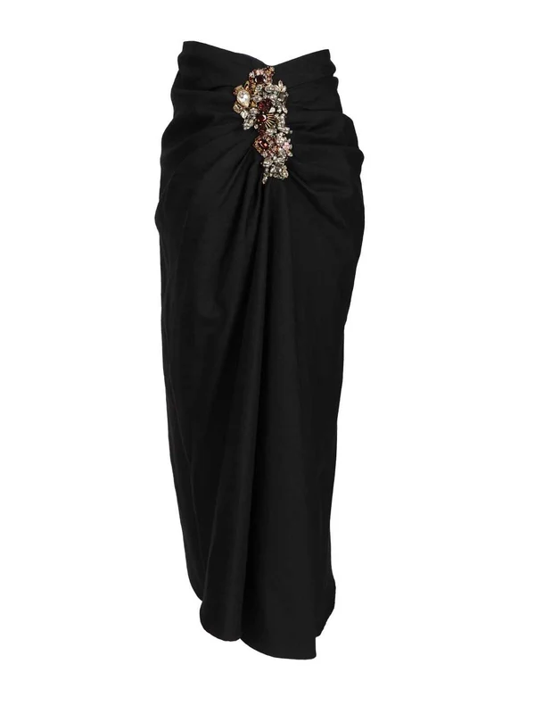 Dries Van Noten Navy Skirts - Image 3