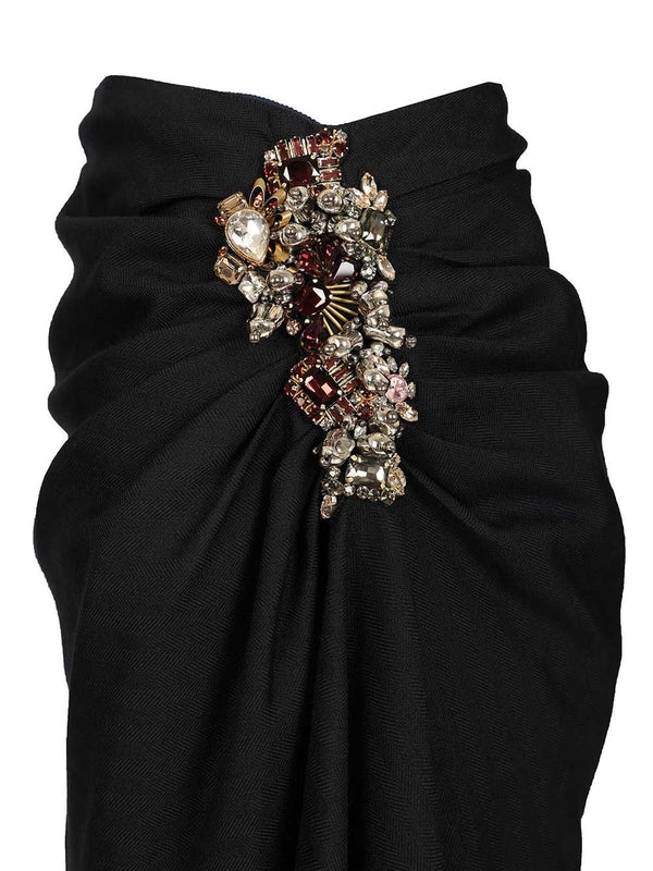 Dries Van Noten Navy Skirts - Image 4