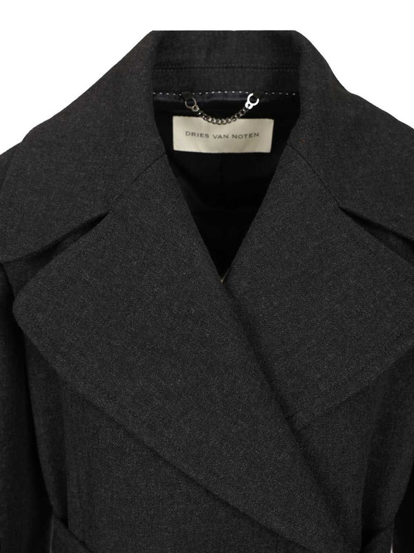 Dries Van Noten Grey Coats - Image 5