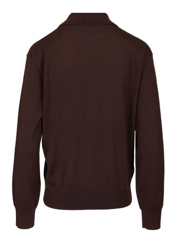 Dries Van Noten Brown Knitted - Image 2