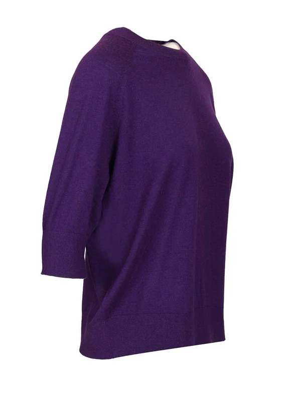 Dries Van Noten Purple Knitted - Image 3