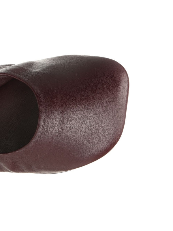 Loewe Burgundy Flat Shoes - Image 4