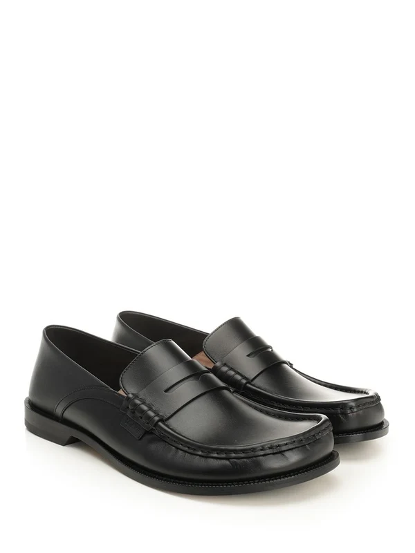 Loewe Campo Leather Penny Loafers - Image 2
