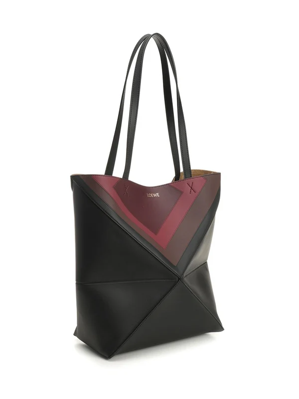 Loewe Black Burgundy Tote Bags - Image 2