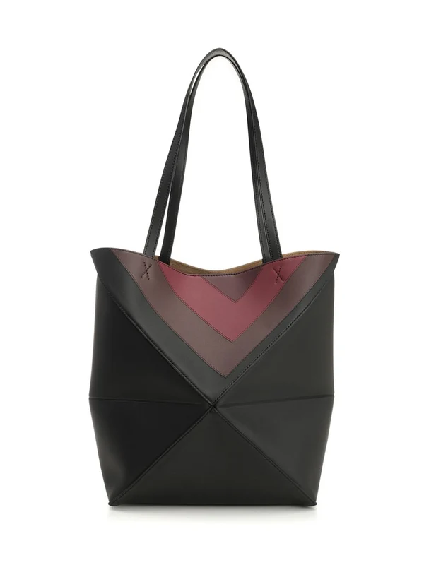 Loewe Black Burgundy Tote Bags - Image 3