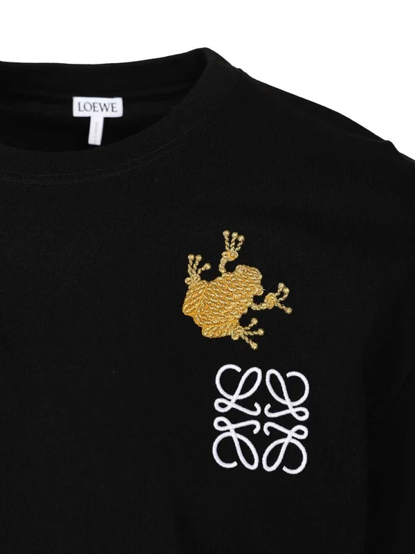 Loewe Anagram Logo Black Short Sleeve T-Shirt - Image 3