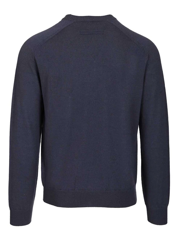 Ermenegildo Zegna Blue Knitted - Image 2