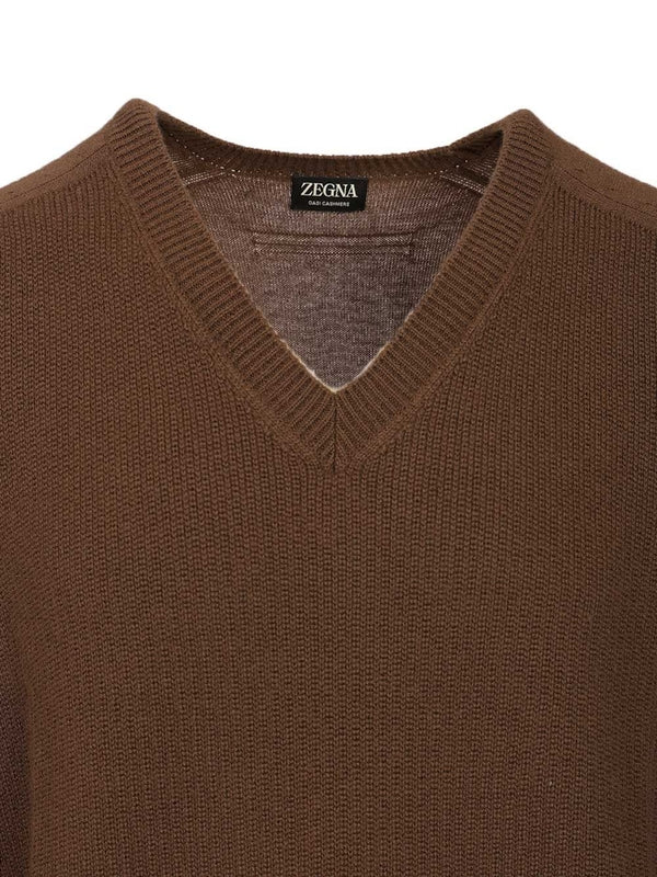Ermenegildo Zegna Brown Knitted - Image 4