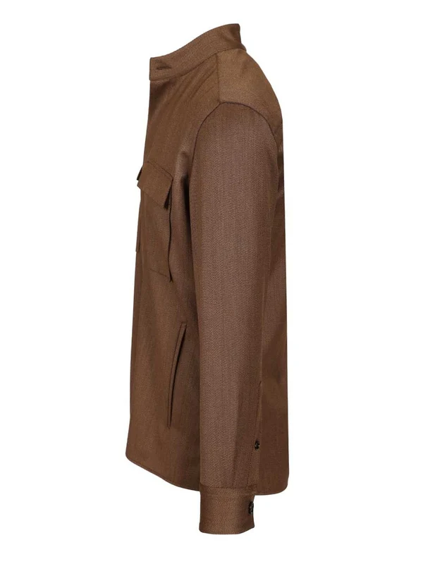 Ermenegildo Zegna Brown Shirts - Image 3