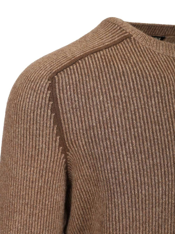 Ermenegildo Zegna Brown Knitted - Image 3