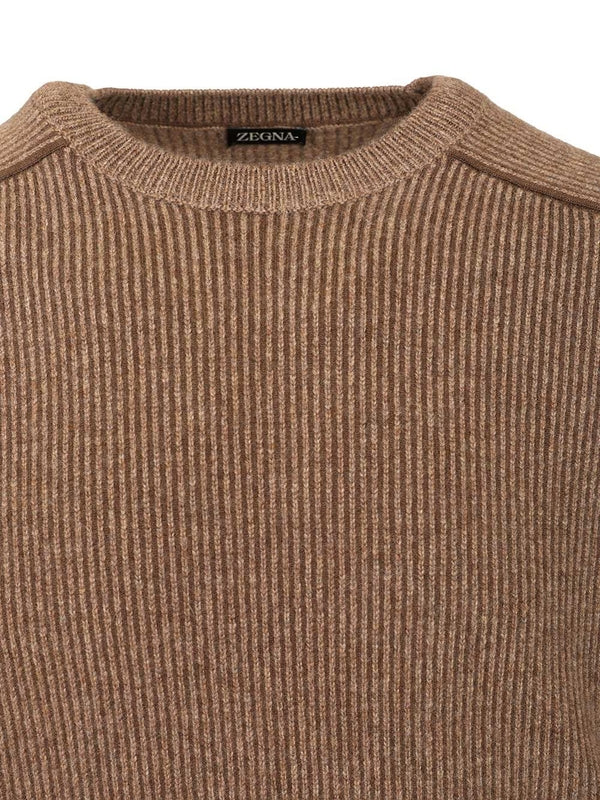 Ermenegildo Zegna Brown Knitted - Image 4