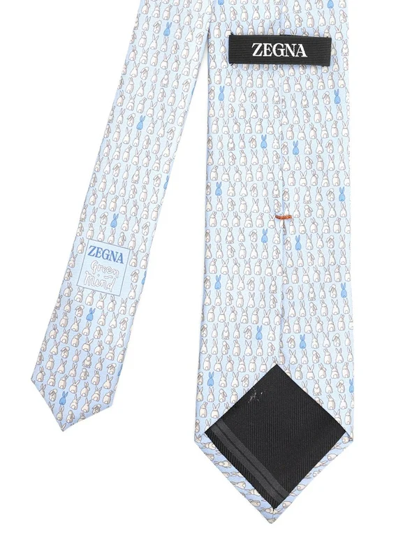 Ermenegildo Zegna Blue Neck Ties - Image 2