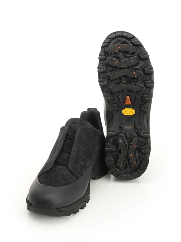 Ermenegildo Zegna Black Low Top Sneakers - Image 5