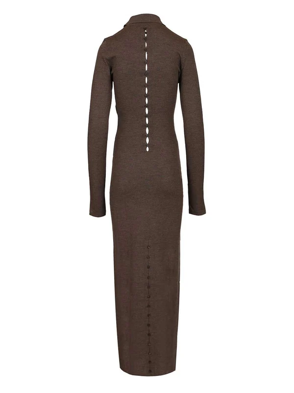 Jacquemus Brown Long Dress - Image 2