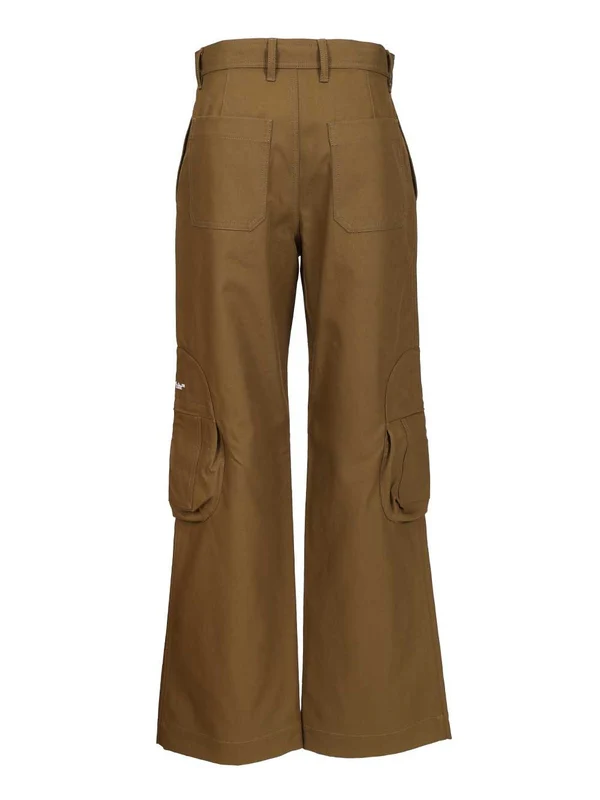 Off-White Brown Casual Pants - Image 2