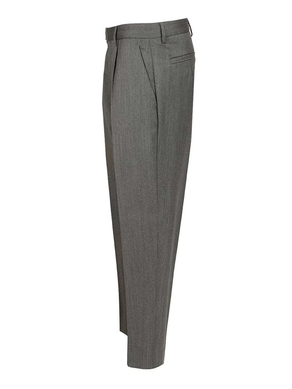 Ermenegildo Zegna Grey Tailored Pants - Image 3