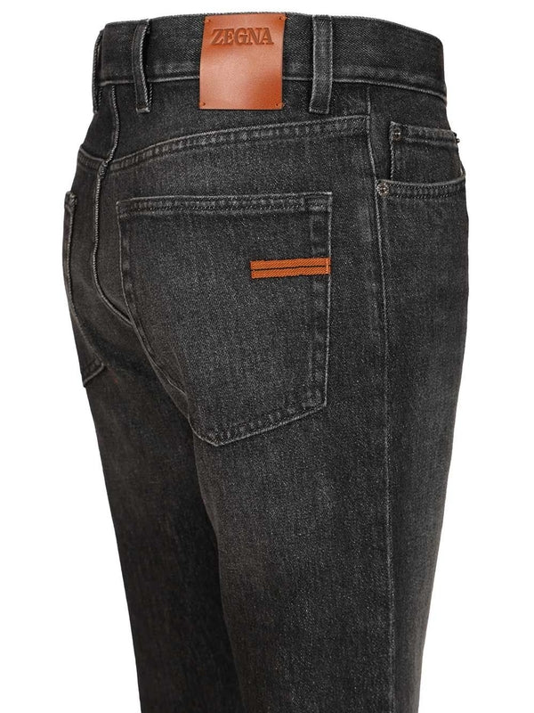 Ermenegildo Zegna Grey Denim Pants - Image 3