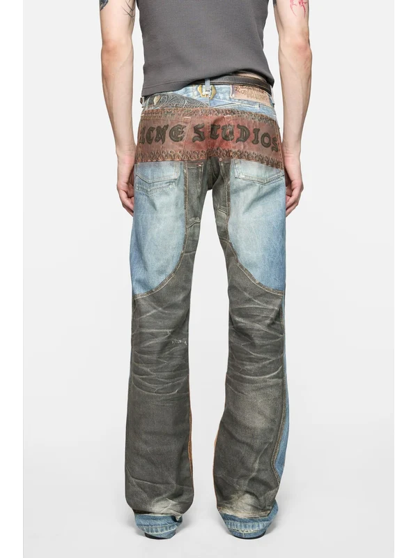 2010 Trompe l'oeil Denim Pants - Image 5