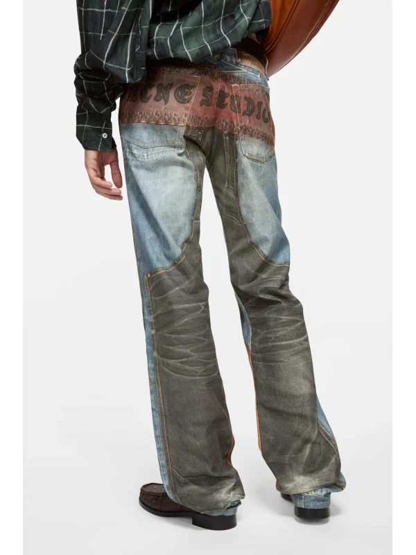2010 Trompe l'oeil Denim Pants - Image 6
