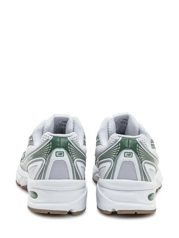 New Balance White Silver Low Top Sneakers - Image 3