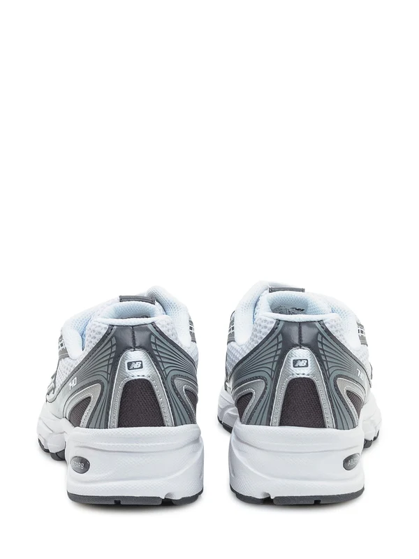 New Balance White Silver Low Top Sneakers - Image 3