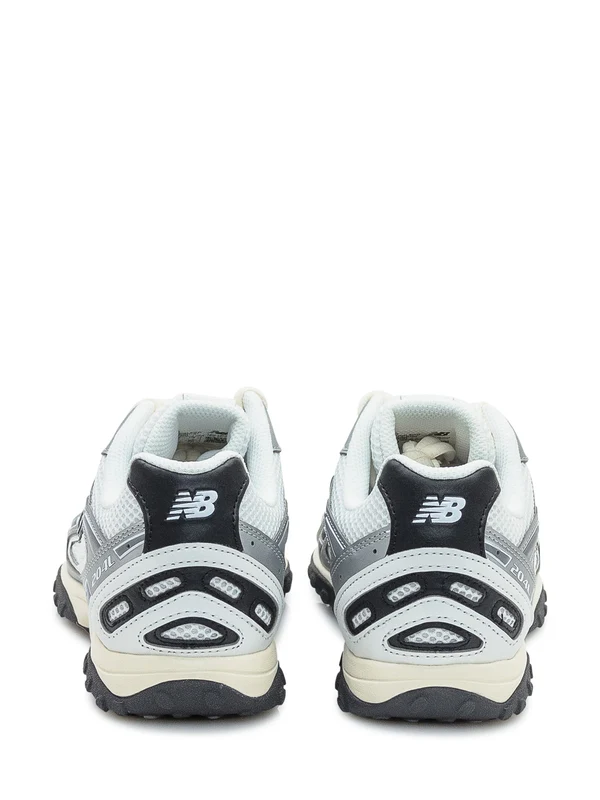 New Balance White Silver Low Top Sneakers - Image 3