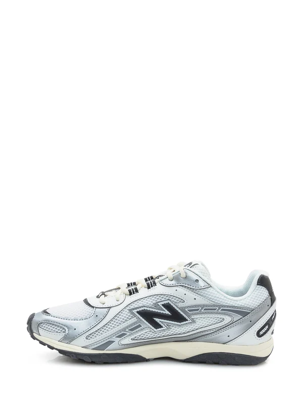 New Balance White Silver Low Top Sneakers - Image 4