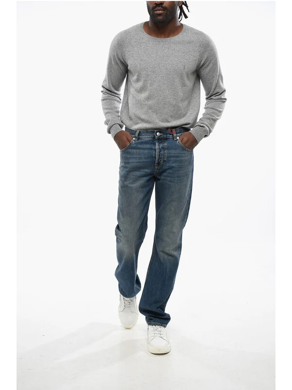 Alexander Mcqueen Blue Denim Pants - Image 4