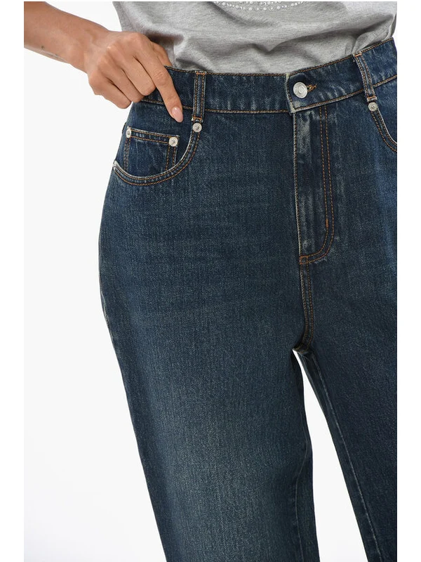 Alexander Mcqueen Blue Denim Pants - Image 2