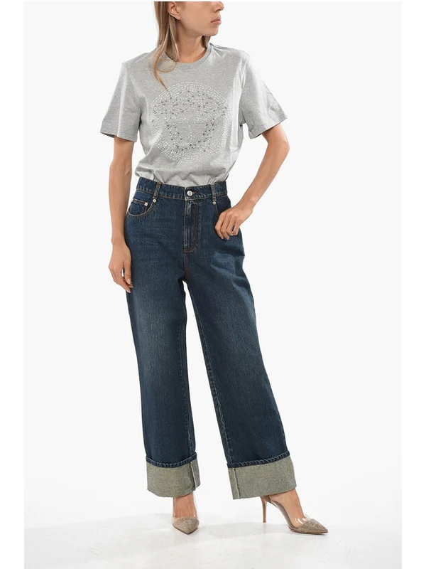 Alexander Mcqueen Blue Denim Pants - Image 3