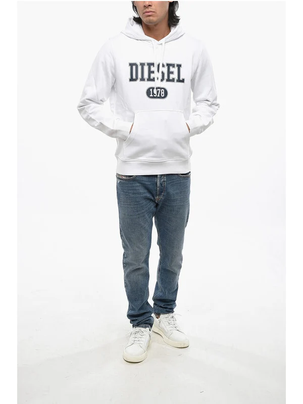 Diesel White Hoodies - Image 4
