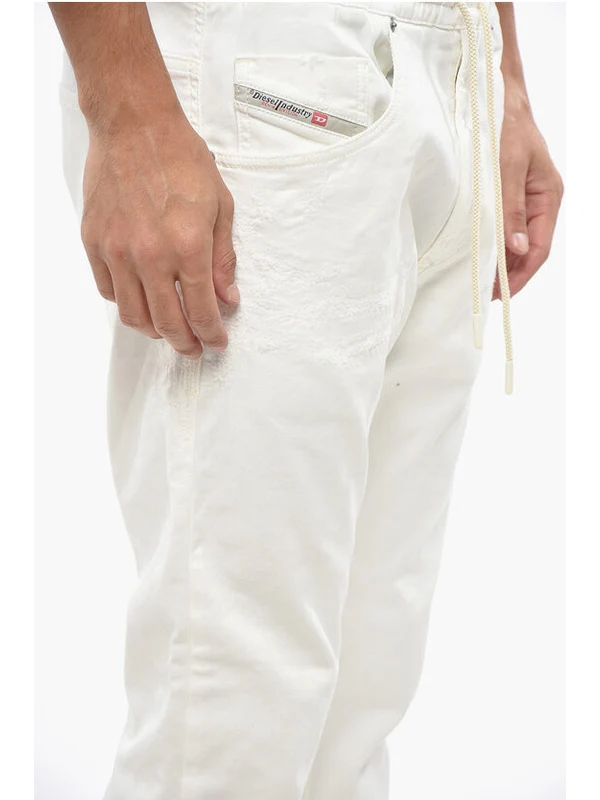 Diesel White Denim Pants - Image 3
