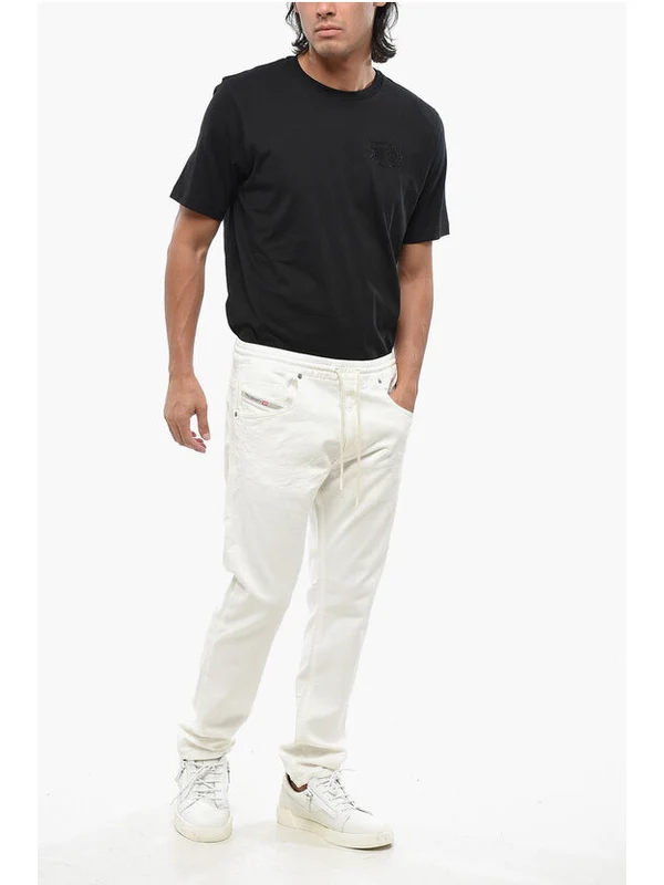 Diesel White Denim Pants - Image 4