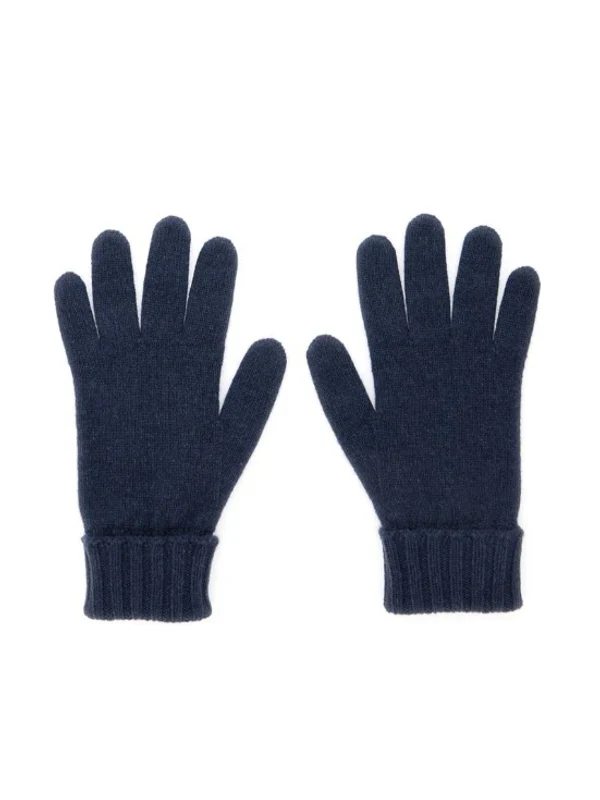 Gucci Navy Wool Gloves - Image 2